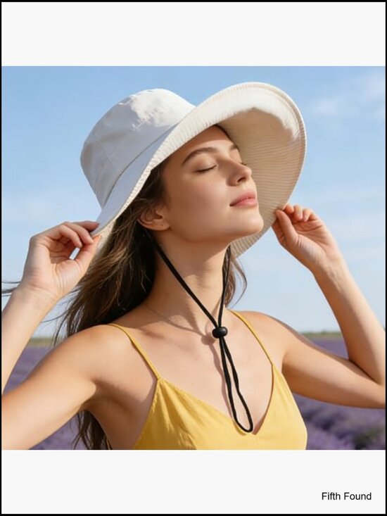 Wide Brim Foldable Sun Hat UPF50+ Packable Beach Hat for Women main image 7